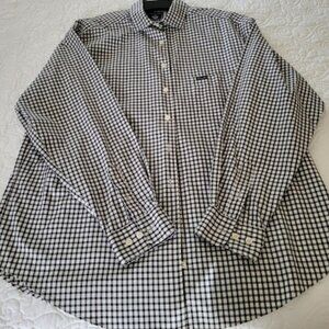 Faconnable Black/White Large Checked Blouse